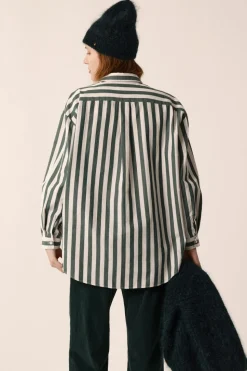 Chemise Sesame Khao - Epicea/Creme