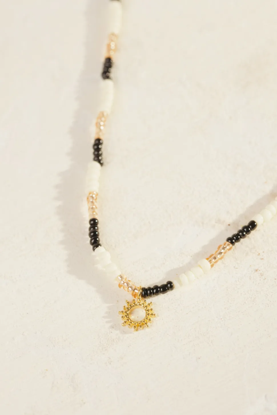 Collier Pepin Noir/Ecru/Oasis