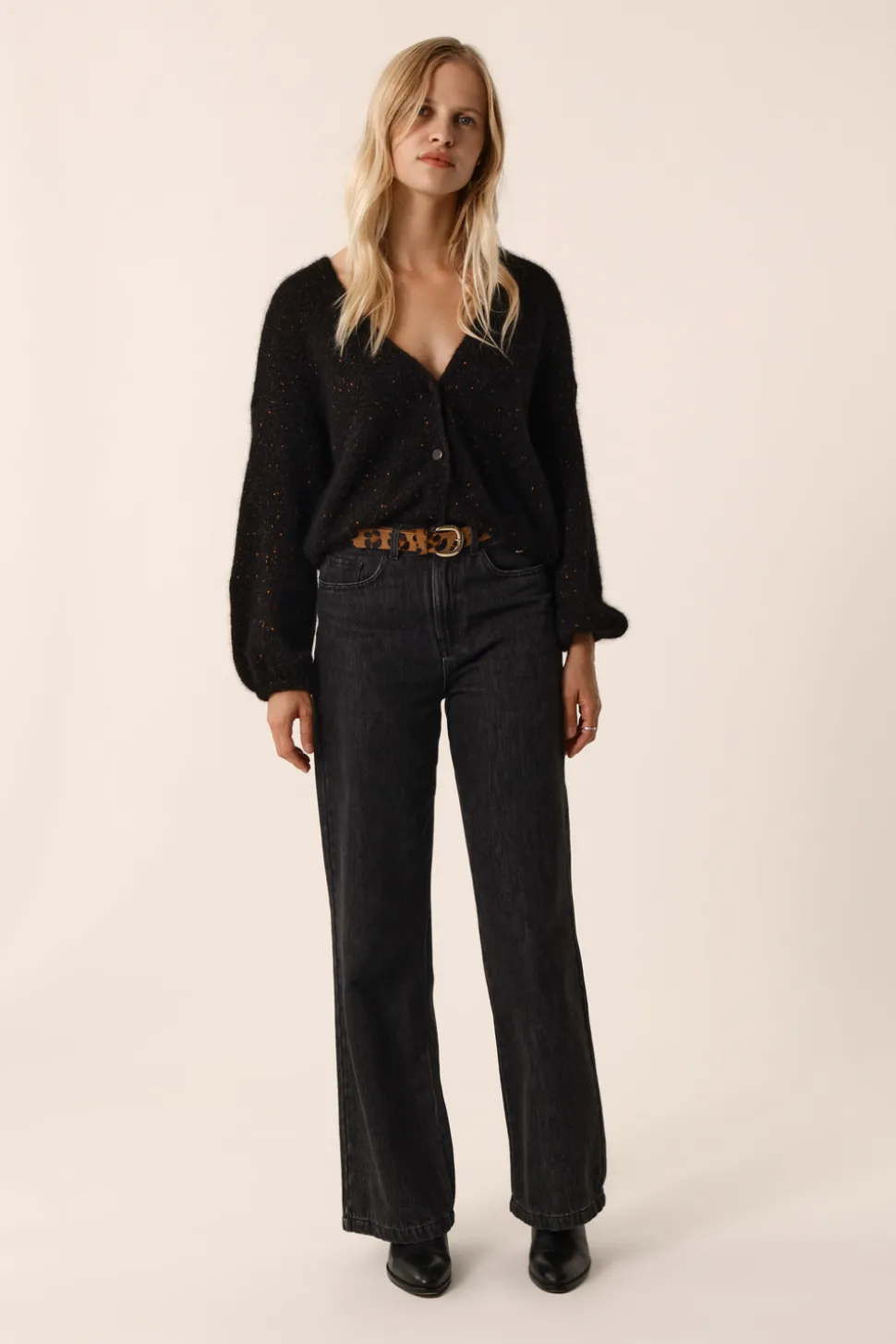 Gilet Celestin Boutonne Noir