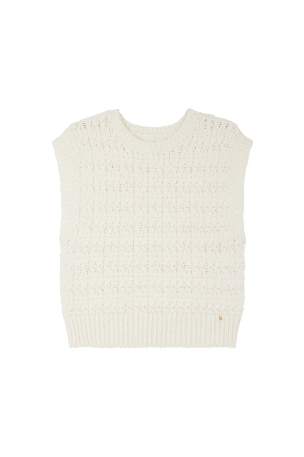 Pull sans manches Astrid Creme