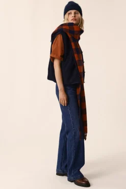 Veste maille sans manches Zlata Marine