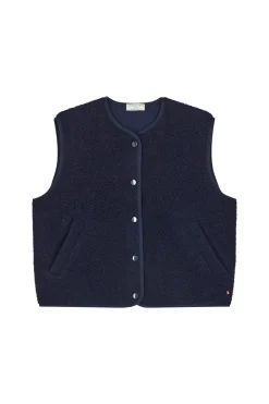 Veste maille sans manches Zlata Marine