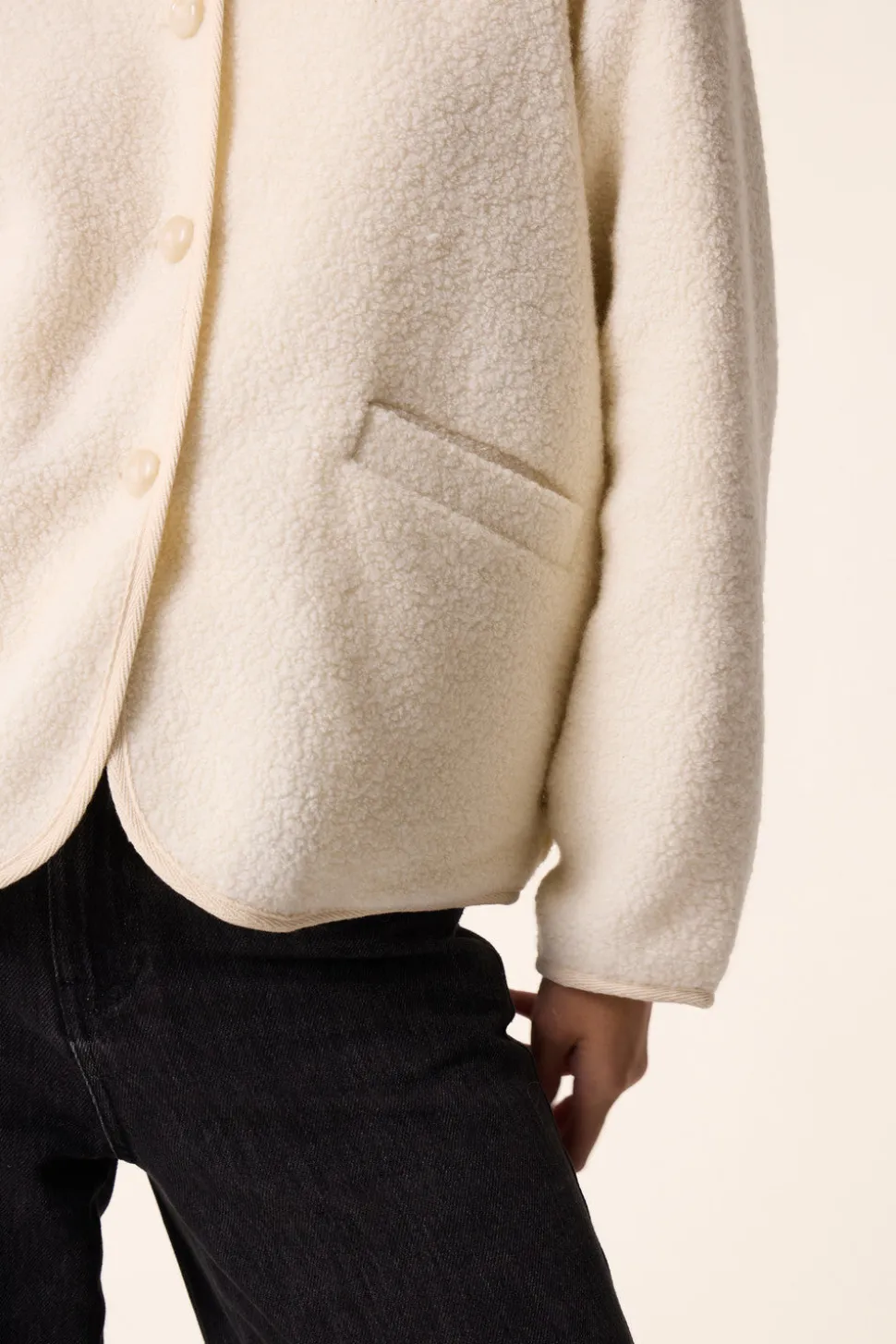 Veste maille Zlavina Creme