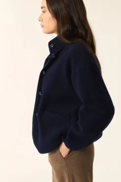 Veste maille Zlavina Marine